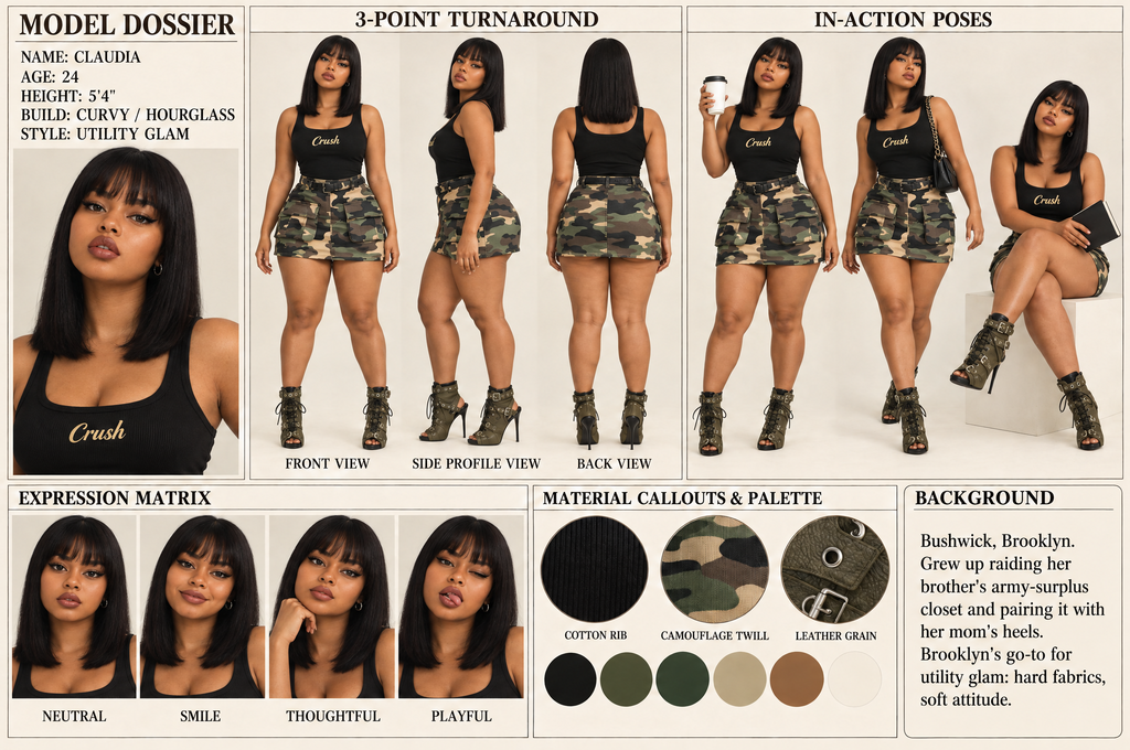 Claudia dossier sheet