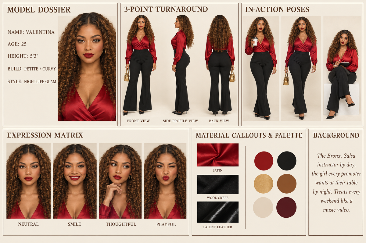 Valentina dossier sheet