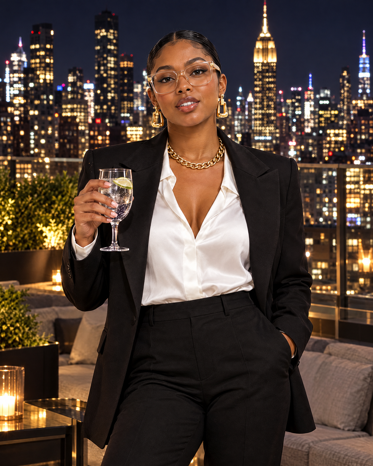 Stella rooftop night